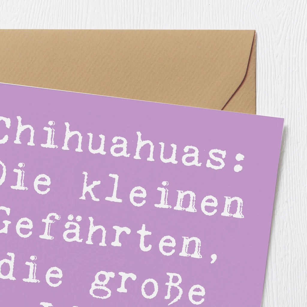 Deluxe Karte Spruch Chihuahua Liebe Grußkarte, Hochwertige Grußkarte, Karte, Einladungskarte, Glückwunschkarte, Klappkarte, Hochwertige Klappkarte, Geburtstagskarte, Hochzeitskarte, Hund, Hunderasse, Rassehund, Hundebesitzer, Geschenk, Tierfreund, Schenken, Welpe