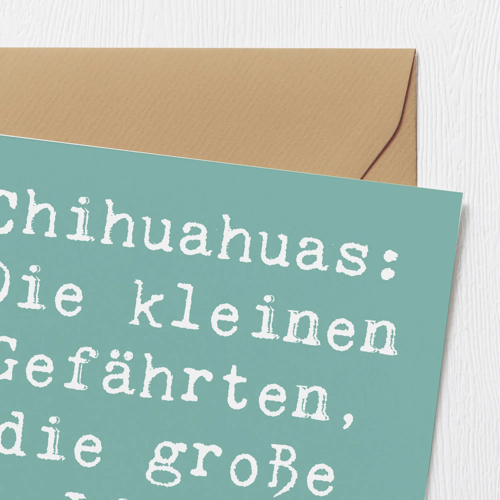 Deluxe Karte Spruch Chihuahua Liebe Grußkarte, Hochwertige Grußkarte, Karte, Einladungskarte, Glückwunschkarte, Klappkarte, Hochwertige Klappkarte, Geburtstagskarte, Hochzeitskarte, Hund, Hunderasse, Rassehund, Hundebesitzer, Geschenk, Tierfreund, Schenken, Welpe