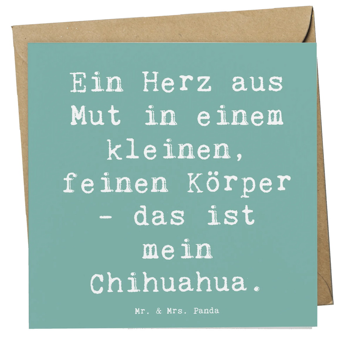 Deluxe Karte Spruch Chihuahua Herz
