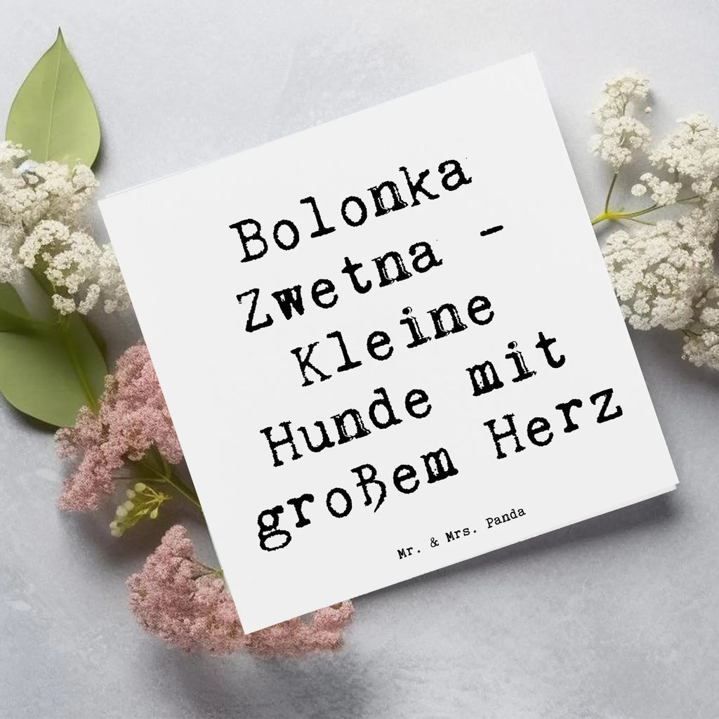 Deluxe Karte Spruch Bolonka Zwetna Herz Hochwertige Grußkarte, Geburtstagskarte, Karte, Grußkarte, Klappkarte, Glückwunschkarte, Hochwertige Klappkarte, Hochzeitskarte, Einladungskarte, Hund, Hunderasse, Rassehund, Hundebesitzer, Geschenk, Tierfreund, Schenken, Welpe