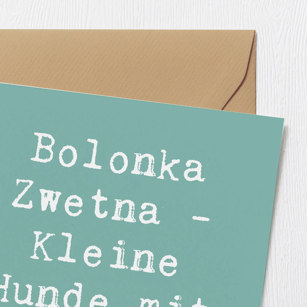 Deluxe Karte Spruch Bolonka Zwetna Herz Hochwertige Grußkarte, Geburtstagskarte, Karte, Grußkarte, Klappkarte, Glückwunschkarte, Hochwertige Klappkarte, Hochzeitskarte, Einladungskarte, Hund, Hunderasse, Rassehund, Hundebesitzer, Geschenk, Tierfreund, Schenken, Welpe
