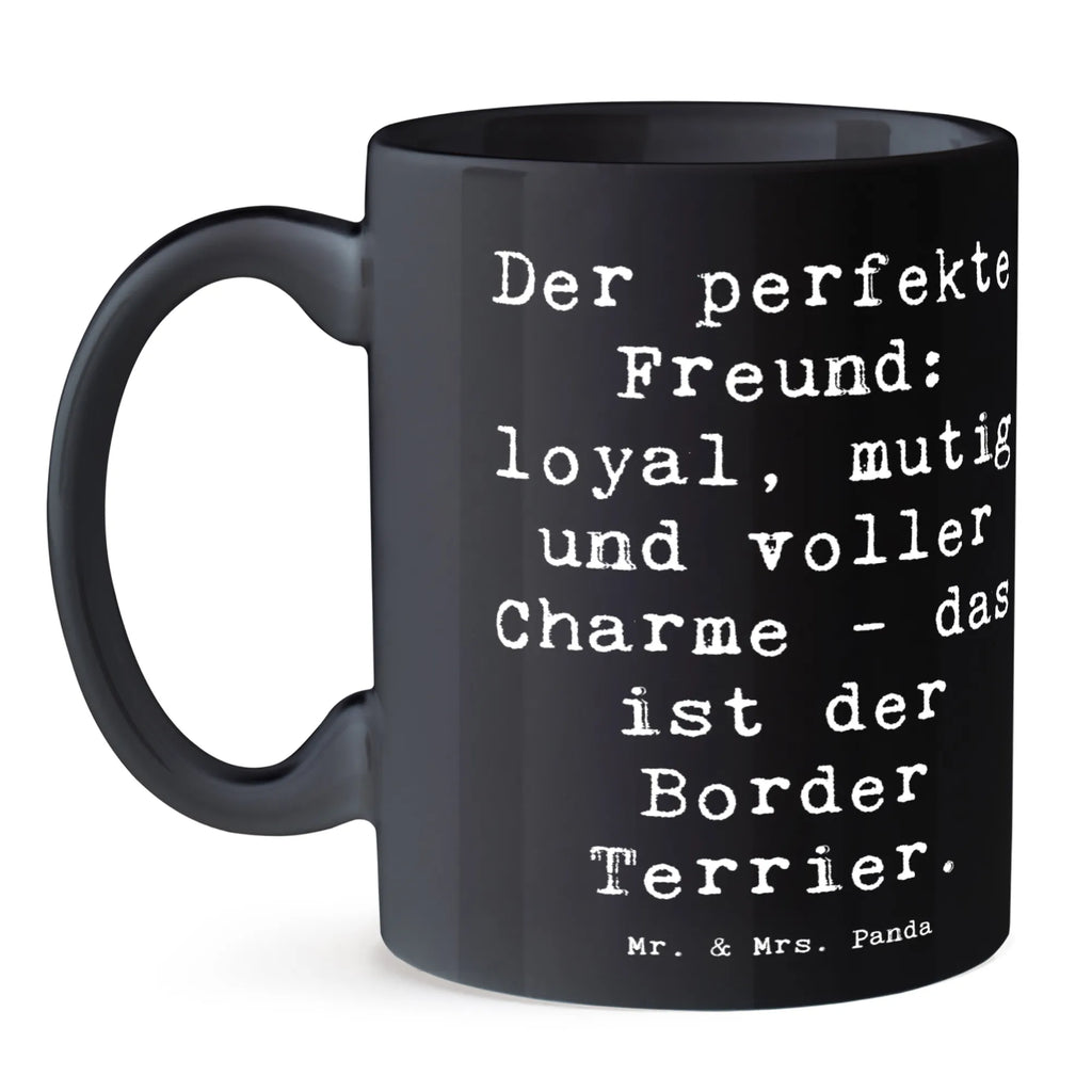 Tasse Spruch Border Terrier Freund Tasse mit Motiven, Bürotasse, Tasse mit Zitaten, Teetasse, Porzellantasse, Tasse, Kaffeetasse, Geschenktasse, Keramiktasse, Hund, Hunderasse, Rassehund, Hundebesitzer, Geschenk, Tierfreund, Schenken, Welpe