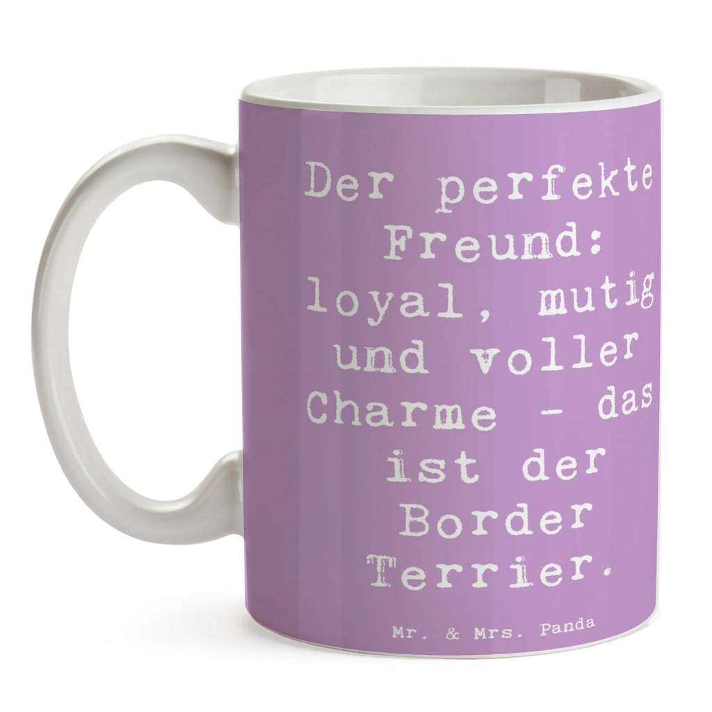 Tasse Spruch Border Terrier Freund Tasse mit Motiven, Bürotasse, Tasse mit Zitaten, Teetasse, Porzellantasse, Tasse, Kaffeetasse, Geschenktasse, Keramiktasse, Hund, Hunderasse, Rassehund, Hundebesitzer, Geschenk, Tierfreund, Schenken, Welpe