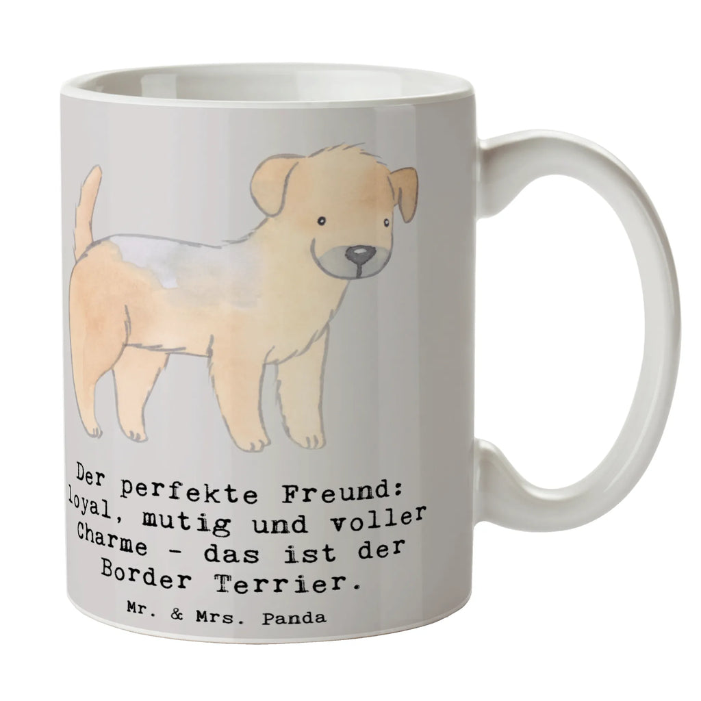 Mug Der perfekte Freund: loyal, mutig und voller Charme - das ist der Border Terrier. Bürotasse, Geschenktasse, Teetasse, Kaffeetasse, Porzellantasse, Tasse mit Motiven, Tasse mit Zitaten, Keramiktasse, Tasse, Hund, Hunderasse, Rassehund, Hundebesitzer, Geschenk, Tierfreund, Schenken, Welpe