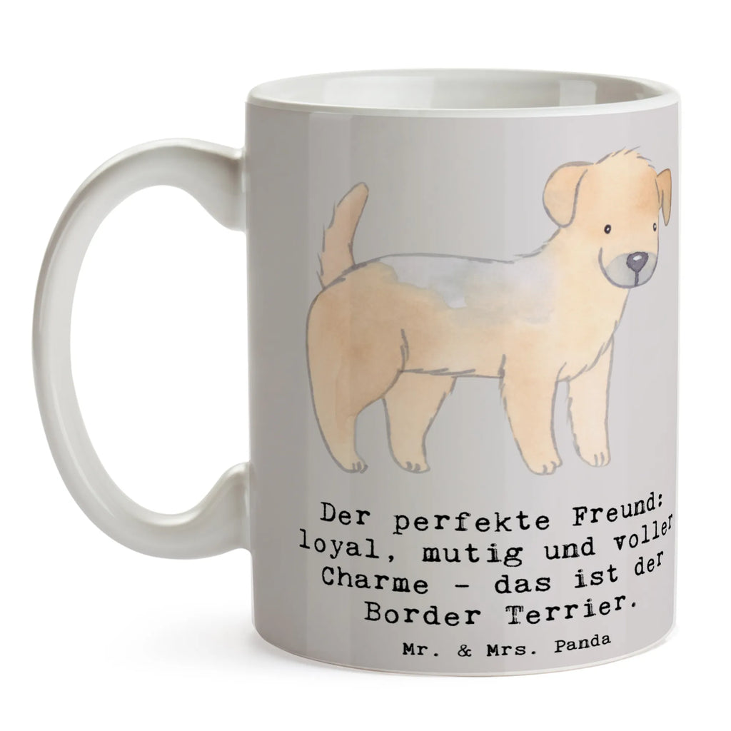 Mug Der perfekte Freund: loyal, mutig und voller Charme - das ist der Border Terrier. Bürotasse, Geschenktasse, Teetasse, Kaffeetasse, Porzellantasse, Tasse mit Motiven, Tasse mit Zitaten, Keramiktasse, Tasse, Hund, Hunderasse, Rassehund, Hundebesitzer, Geschenk, Tierfreund, Schenken, Welpe
