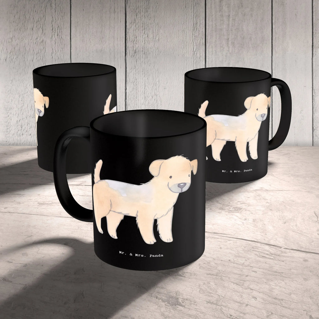 Mug Der perfekte Freund: loyal, mutig und voller Charme - das ist der Border Terrier. Bürotasse, Geschenktasse, Teetasse, Kaffeetasse, Porzellantasse, Tasse mit Motiven, Tasse mit Zitaten, Keramiktasse, Tasse, Hund, Hunderasse, Rassehund, Hundebesitzer, Geschenk, Tierfreund, Schenken, Welpe