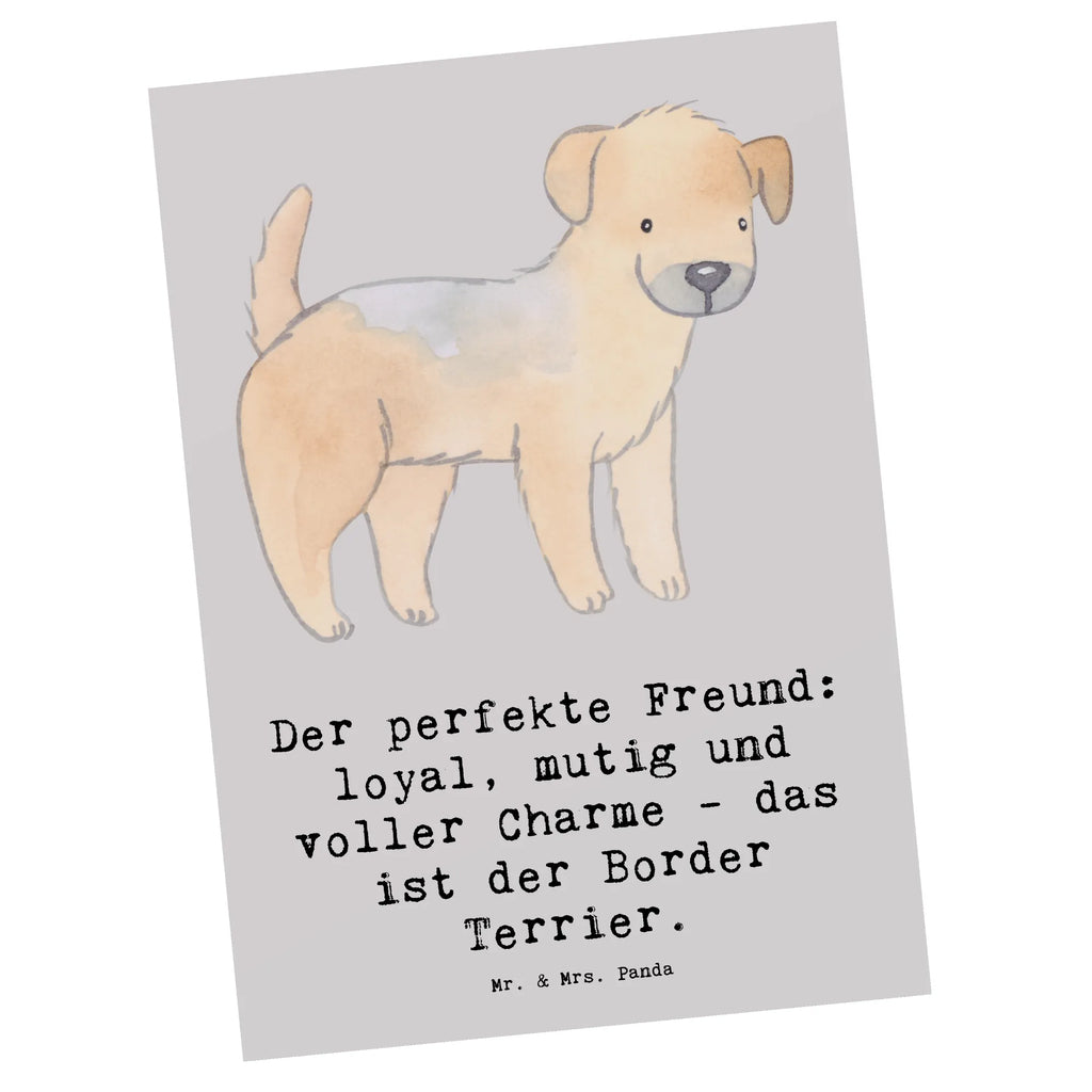 Postcard Der perfekte Freund: loyal, mutig und voller Charme - das ist der Border Terrier. Postkarte, Geburtstagskarte, Einladung Geburtstag, Ansichtskarten, Einladungskarten Geburtstag, Einladung, Karte, Dankeskarte, Grußkarte, Geschenkkarte, Ansichtskarte, Einladungskarte, Hund, Hunderasse, Rassehund, Hundebesitzer, Geschenk, Tierfreund, Schenken, Welpe