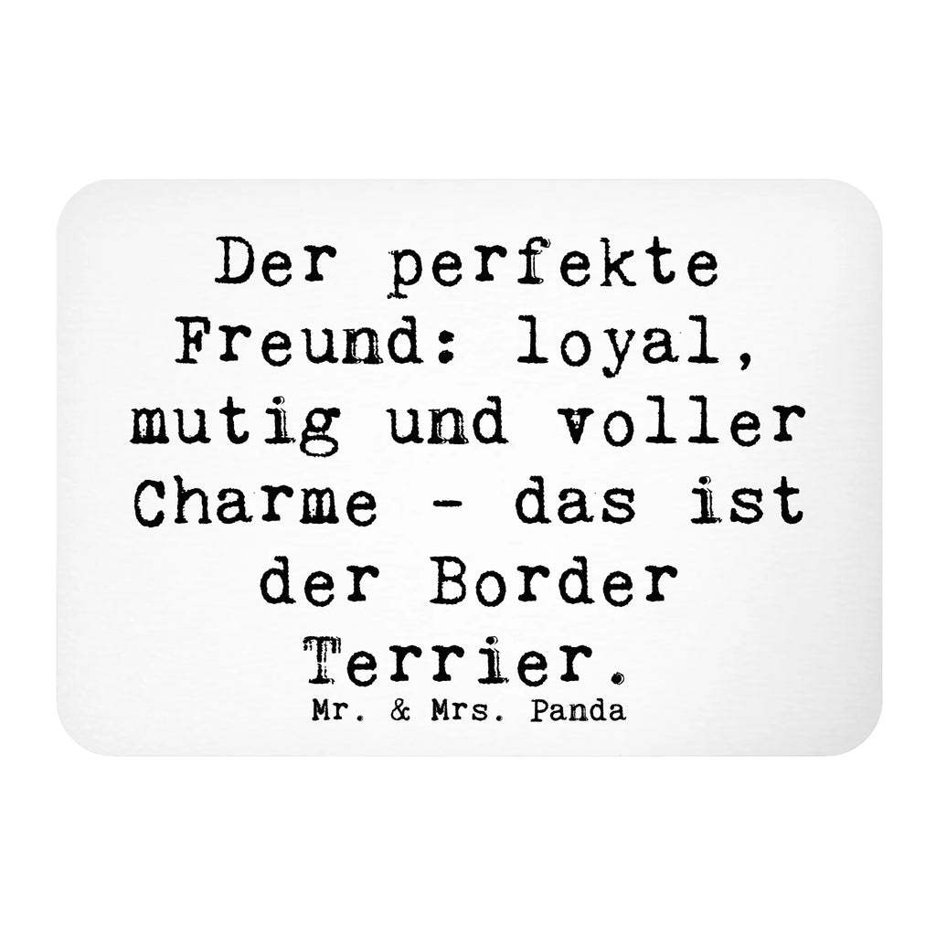 Magnet Saying Der perfekte Freund: loyal, mutig und voller Charme - das ist der Border Terrier. Dekomagnet, Notiz Magnet, Whiteboard Magnet, Souvenir Magnet, Pinnwandmagnet, Kühlschrank Dekoration, Motivmagnete, Kühlschrankmagnet, Hund, Hunderasse, Rassehund, Hundebesitzer, Geschenk, Tierfreund, Schenken, Welpe