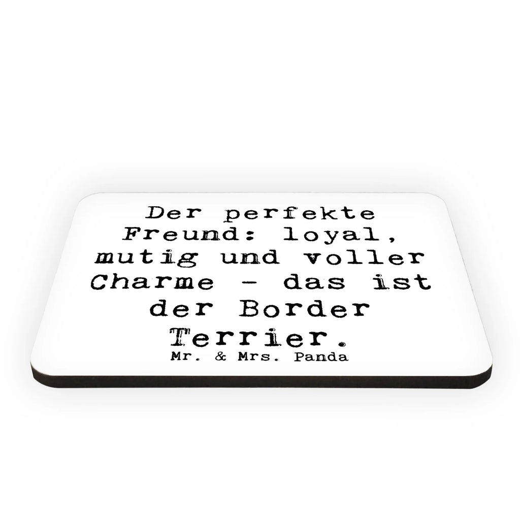 Magnet Saying Der perfekte Freund: loyal, mutig und voller Charme - das ist der Border Terrier. Dekomagnet, Notiz Magnet, Whiteboard Magnet, Souvenir Magnet, Pinnwandmagnet, Kühlschrank Dekoration, Motivmagnete, Kühlschrankmagnet, Hund, Hunderasse, Rassehund, Hundebesitzer, Geschenk, Tierfreund, Schenken, Welpe