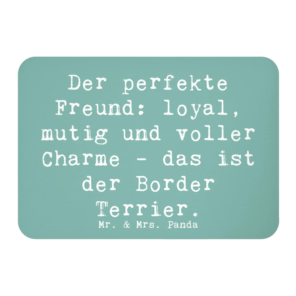 Magnet Saying Der perfekte Freund: loyal, mutig und voller Charme - das ist der Border Terrier. Dekomagnet, Notiz Magnet, Whiteboard Magnet, Souvenir Magnet, Pinnwandmagnet, Kühlschrank Dekoration, Motivmagnete, Kühlschrankmagnet, Hund, Hunderasse, Rassehund, Hundebesitzer, Geschenk, Tierfreund, Schenken, Welpe