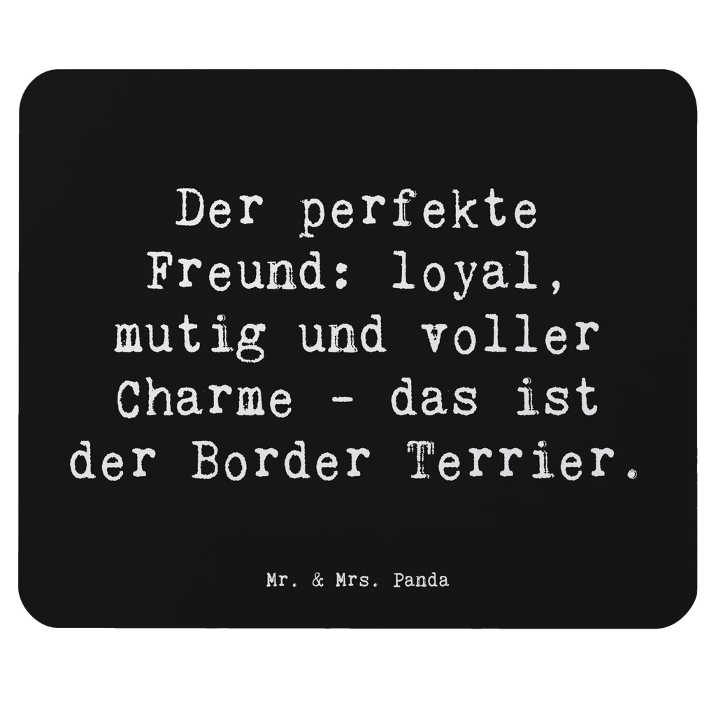 Mouse mat Saying Der perfekte Freund: loyal, mutig und voller Charme - das ist der Border Terrier. Designer Mauspad, Mausunterlage, Arbeitszimmer, Computer zubehör, Büroausstattung, Mousepad, Mauspad, Einzigartiges Mauspad, Mauspad Büro, PC Zubehör, Hund, Hunderasse, Rassehund, Hundebesitzer, Geschenk, Tierfreund, Schenken, Welpe