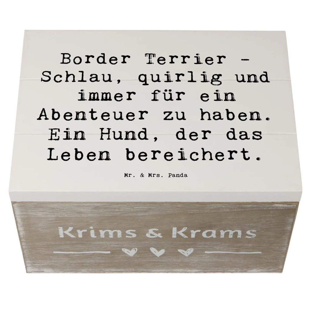 Wooden chest Saying Border Terrier - Schlau, quirlig und immer für ein Abenteuer zu haben. Ein Hund, der das Leben bereichert. XXL, Dekokiste, Holzkiste, Aufbewahrungsbox, Erinnerungskiste, Truhe, Geschenkbox, Kiste, Schatzkiste, Erinnerungsbox, Schatulle, Geschenkdose, Hund, Hunderasse, Rassehund, Hundebesitzer, Geschenk, Tierfreund, Schenken, Welpe