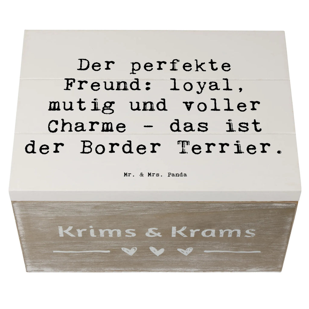 Holzkiste Spruch Border Terrier Freund Erinnerungskiste, Schatulle, Truhe, XXL, Kiste, Dekokiste, Schatzkiste, Aufbewahrungsbox, Erinnerungsbox, Geschenkbox, Geschenkdose, Holzkiste, Hund, Hunderasse, Rassehund, Hundebesitzer, Geschenk, Tierfreund, Schenken, Welpe