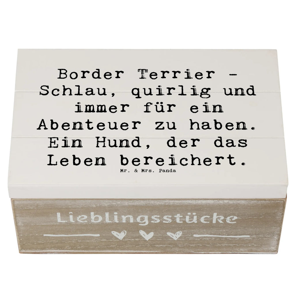 Wooden chest Saying Border Terrier - Schlau, quirlig und immer für ein Abenteuer zu haben. Ein Hund, der das Leben bereichert. XXL, Dekokiste, Holzkiste, Aufbewahrungsbox, Erinnerungskiste, Truhe, Geschenkbox, Kiste, Schatzkiste, Erinnerungsbox, Schatulle, Geschenkdose, Hund, Hunderasse, Rassehund, Hundebesitzer, Geschenk, Tierfreund, Schenken, Welpe