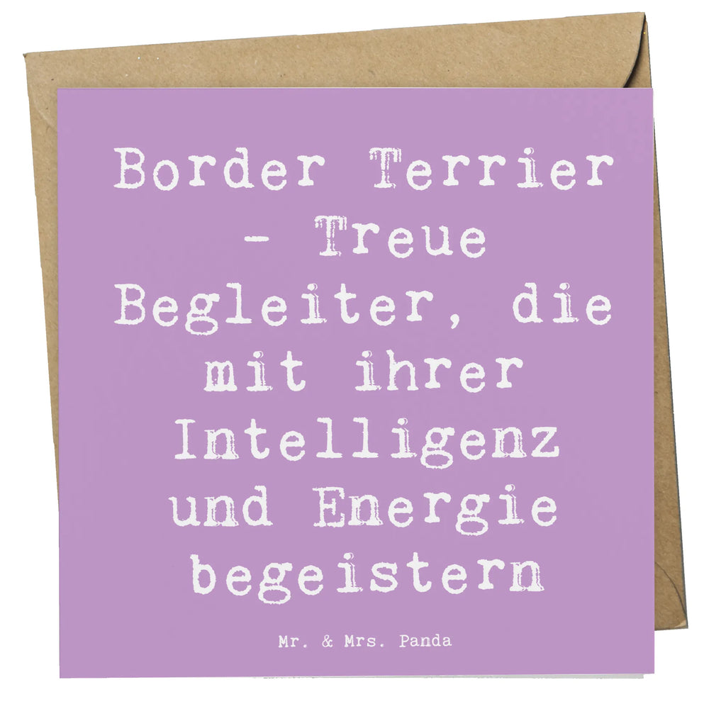 Deluxe Karte Spruch Border Terrier Freunde Einladungskarte, Karte, Geburtstagskarte, Klappkarte, Hochwertige Klappkarte, Hochzeitskarte, Glückwunschkarte, Grußkarte, Hochwertige Grußkarte, Hund, Hunderasse, Rassehund, Hundebesitzer, Geschenk, Tierfreund, Schenken, Welpe