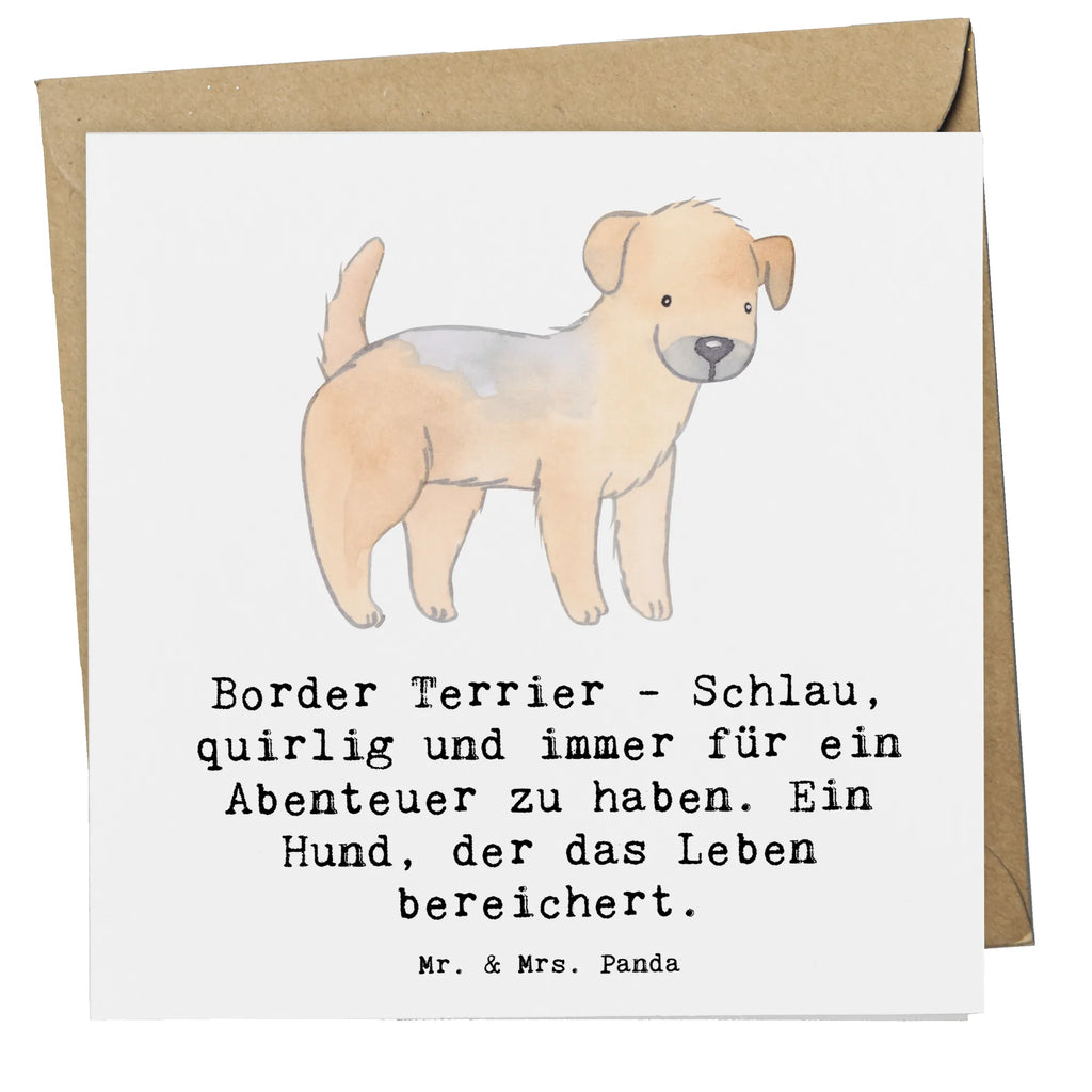 Deluxe Karte Border Terrier Abenteuer Grußkarte, Karte, Hochwertige Grußkarte, Klappkarte, Hochwertige Klappkarte, Einladungskarte, Geburtstagskarte, Hochzeitskarte, Glückwunschkarte, Hund, Hunderasse, Rassehund, Hundebesitzer, Geschenk, Tierfreund, Schenken, Welpe
