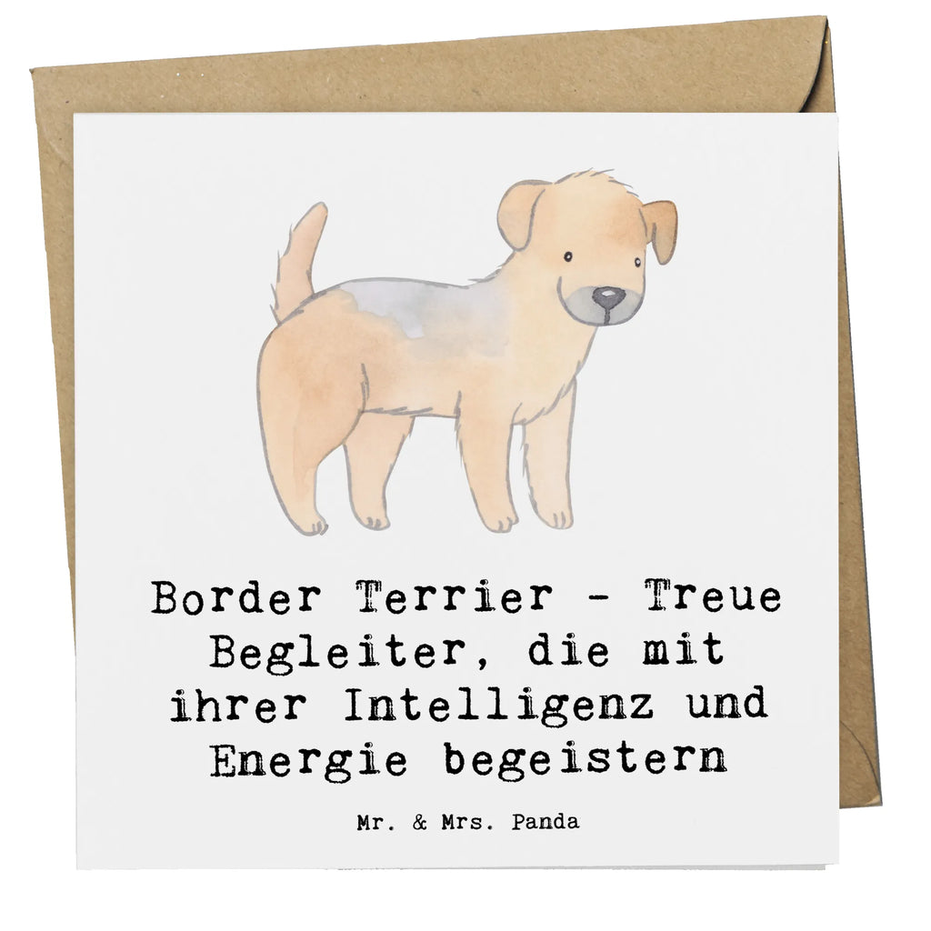 Deluxe Card Border Terrier - Treue Begleiter, die mit ihrer Intelligenz und Energie begeistern Klappkarte, Einladungskarte, Grußkarte, Karte, Glückwunschkarte, Hochzeitskarte, Hochwertige Klappkarte, Geburtstagskarte, Hochwertige Grußkarte, Hund, Hunderasse, Rassehund, Hundebesitzer, Geschenk, Tierfreund, Schenken, Welpe