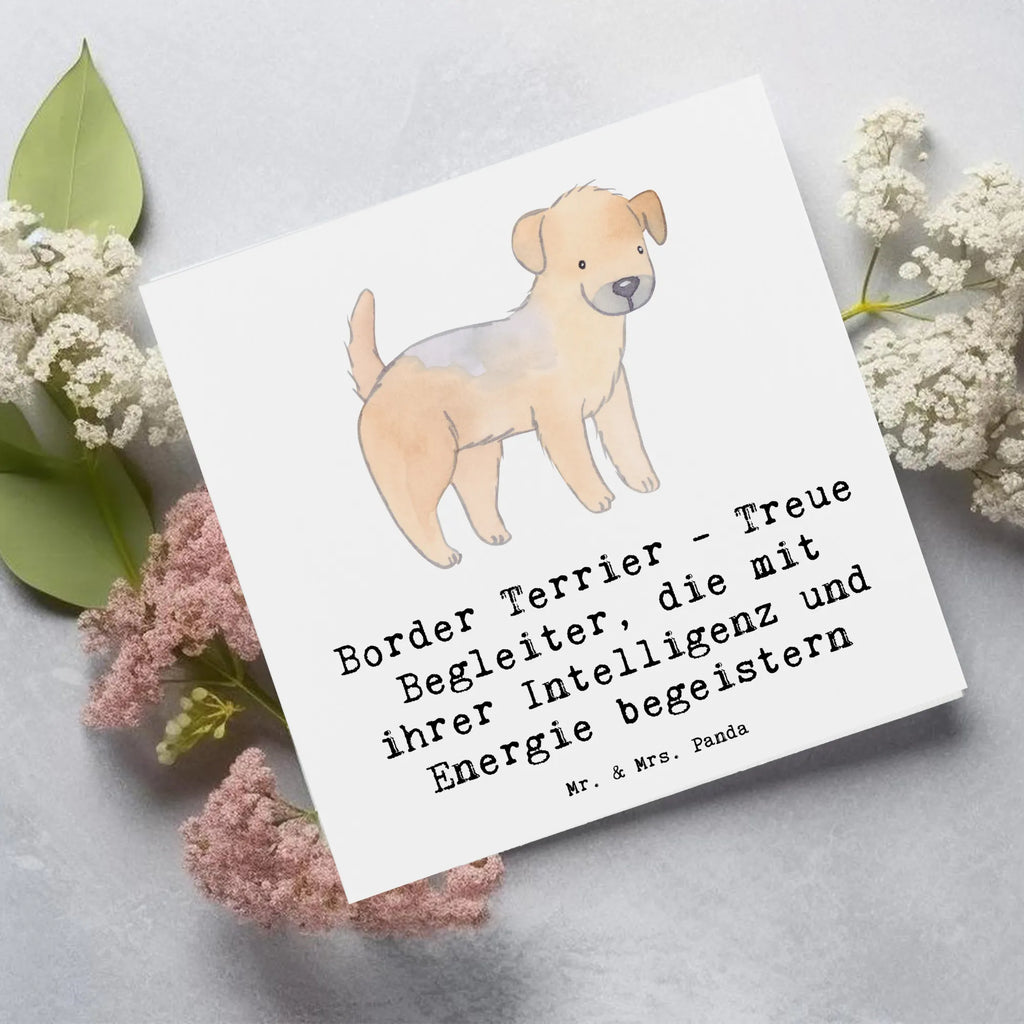 Deluxe Card Border Terrier - Treue Begleiter, die mit ihrer Intelligenz und Energie begeistern Klappkarte, Einladungskarte, Grußkarte, Karte, Glückwunschkarte, Hochzeitskarte, Hochwertige Klappkarte, Geburtstagskarte, Hochwertige Grußkarte, Hund, Hunderasse, Rassehund, Hundebesitzer, Geschenk, Tierfreund, Schenken, Welpe