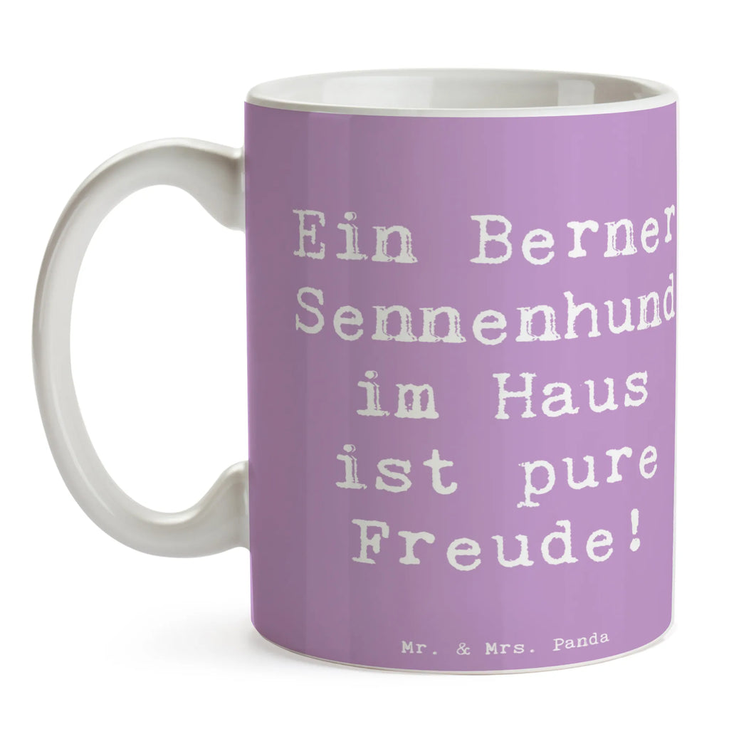 Tasse Berner Sennenhund Freude Keramiktasse, Tasse, Tasse mit Zitaten, Porzellantasse, Tasse mit Motiven, Kaffeetasse, Bürotasse, Geschenktasse, Teetasse, Hund, Hunderasse, Rassehund, Hundebesitzer, Geschenk, Tierfreund, Schenken, Welpe