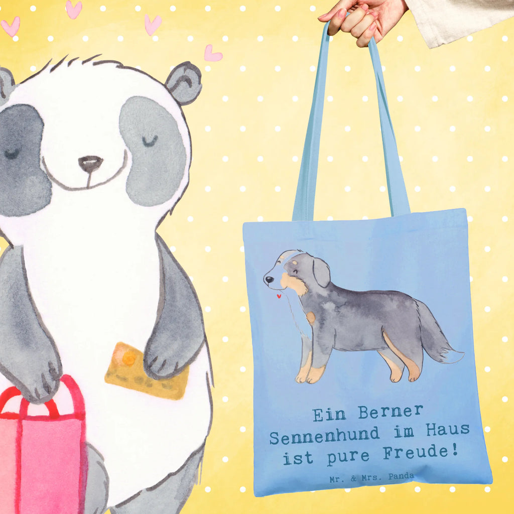 Tote bag Ein Berner Sennenhund im Haus ist pure Freude! Jutebeutel, Beuteltasche, Strandtasche, Tasche, Schultertasche, Laptoptasche, Jutetasche, Shopper, Tragetasche, Badetasche, Stofftasche, Stoffbeutel, Einkaufstasche, Einkaufstüte, Umhängetasche, Beutel, Hund, Hunderasse, Rassehund, Hundebesitzer, Geschenk, Tierfreund, Schenken, Welpe