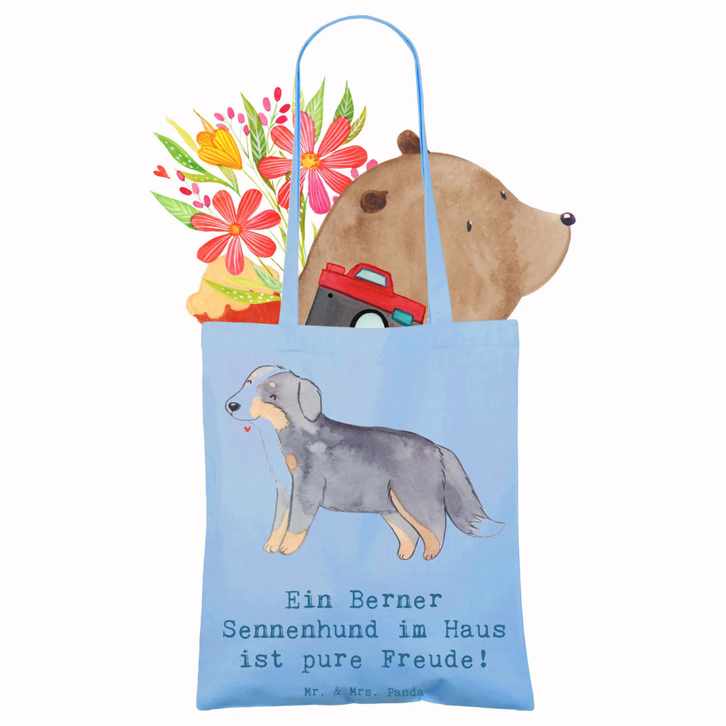 Tote bag Ein Berner Sennenhund im Haus ist pure Freude! Jutebeutel, Beuteltasche, Strandtasche, Tasche, Schultertasche, Laptoptasche, Jutetasche, Shopper, Tragetasche, Badetasche, Stofftasche, Stoffbeutel, Einkaufstasche, Einkaufstüte, Umhängetasche, Beutel, Hund, Hunderasse, Rassehund, Hundebesitzer, Geschenk, Tierfreund, Schenken, Welpe