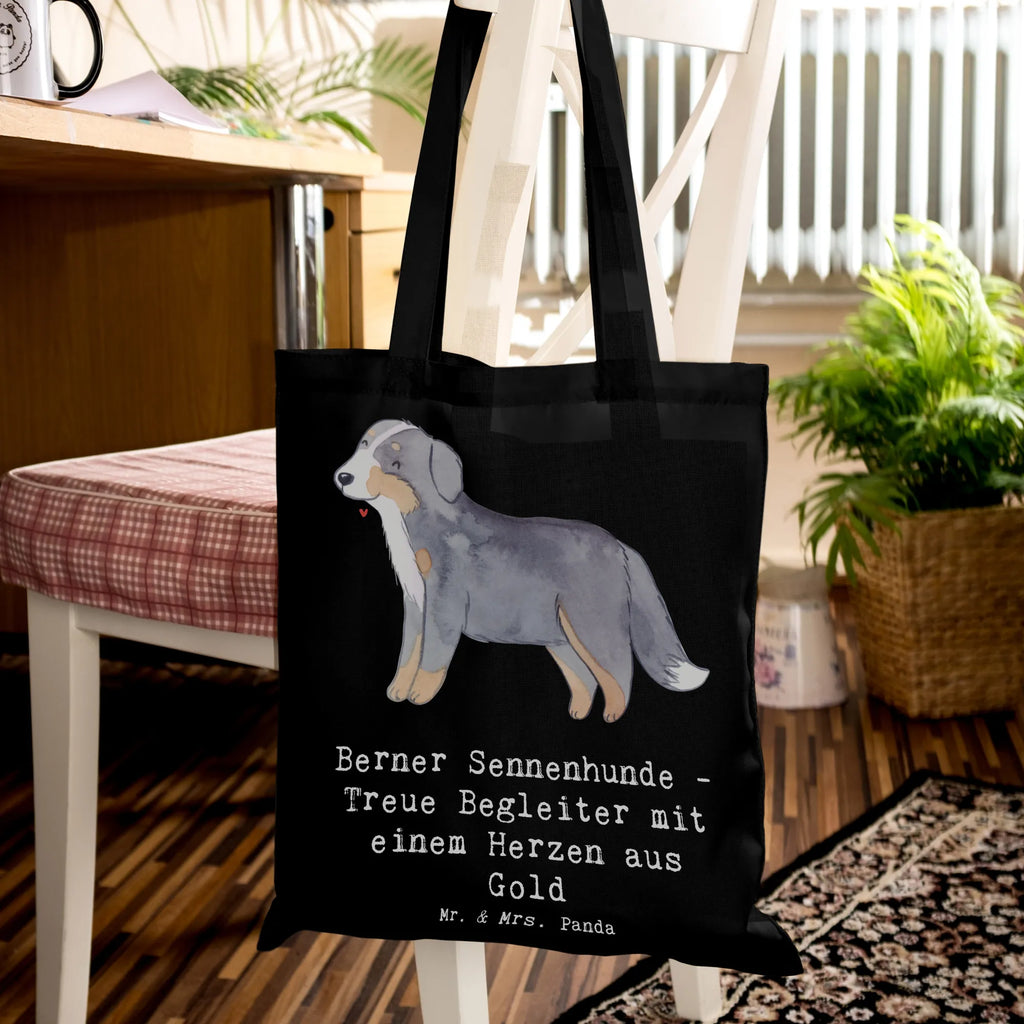 Tragetasche Berner Sennenhund Herz Stofftasche, Stoffbeutel, Beuteltasche, Umhängetasche, Shopper, Einkaufstasche, Einkaufstüte, Tasche, Laptoptasche, Strandtasche, Beutel, Jutetasche, Badetasche, Tragetasche, Jutebeutel, Schultertasche, Hund, Hunderasse, Rassehund, Hundebesitzer, Geschenk, Tierfreund, Schenken, Welpe