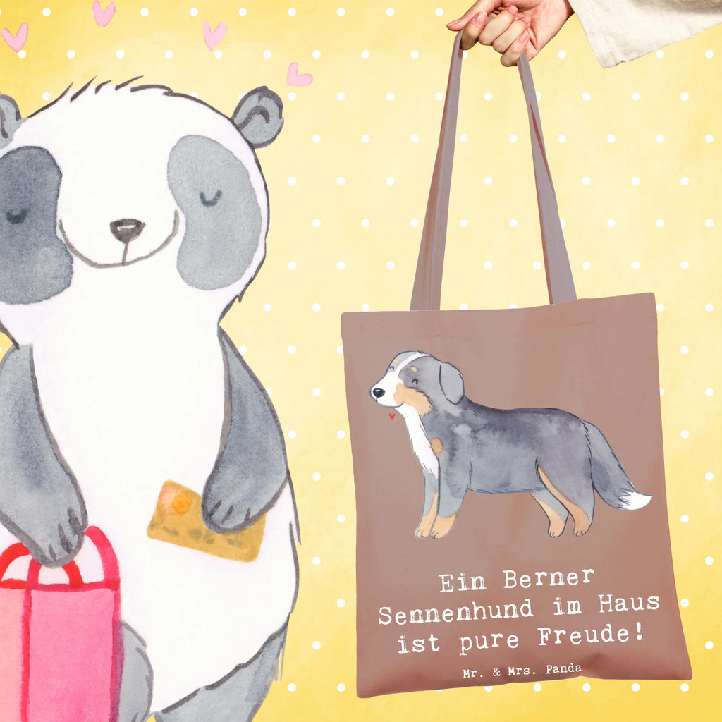 Tote bag Ein Berner Sennenhund im Haus ist pure Freude! Jutebeutel, Beuteltasche, Strandtasche, Tasche, Schultertasche, Laptoptasche, Jutetasche, Shopper, Tragetasche, Badetasche, Stofftasche, Stoffbeutel, Einkaufstasche, Einkaufstüte, Umhängetasche, Beutel, Hund, Hunderasse, Rassehund, Hundebesitzer, Geschenk, Tierfreund, Schenken, Welpe