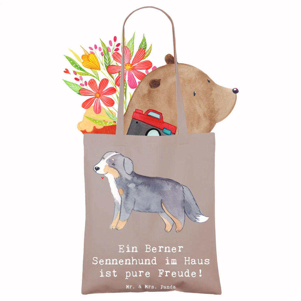Tote bag Ein Berner Sennenhund im Haus ist pure Freude! Jutebeutel, Beuteltasche, Strandtasche, Tasche, Schultertasche, Laptoptasche, Jutetasche, Shopper, Tragetasche, Badetasche, Stofftasche, Stoffbeutel, Einkaufstasche, Einkaufstüte, Umhängetasche, Beutel, Hund, Hunderasse, Rassehund, Hundebesitzer, Geschenk, Tierfreund, Schenken, Welpe