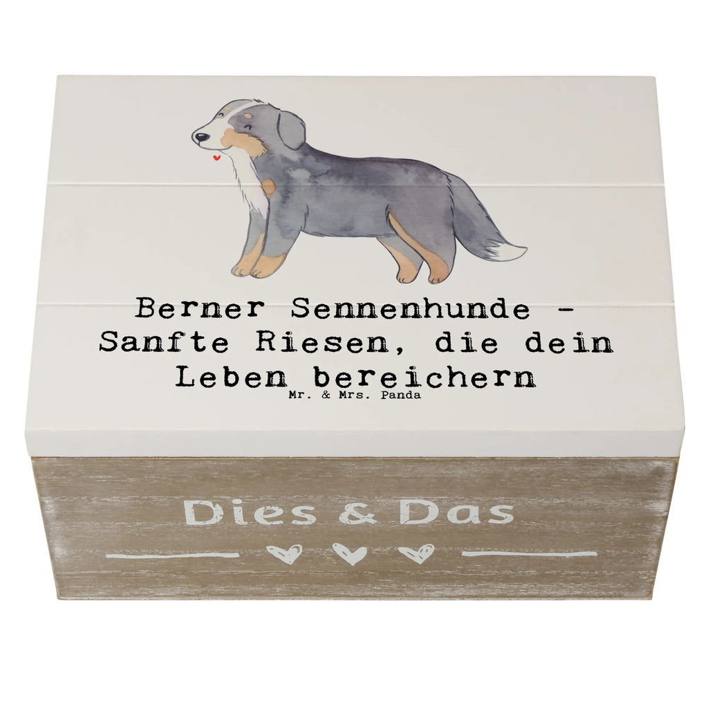 Wooden chest Berner Sennenhunde - Sanfte Riesen, die dein Leben bereichern Truhe, Geschenkdose, Schatulle, Schatzkiste, Erinnerungsbox, XXL, Holzkiste, Kiste, Dekokiste, Aufbewahrungsbox, Erinnerungskiste, Geschenkbox, Hund, Hunderasse, Rassehund, Hundebesitzer, Geschenk, Tierfreund, Schenken, Welpe