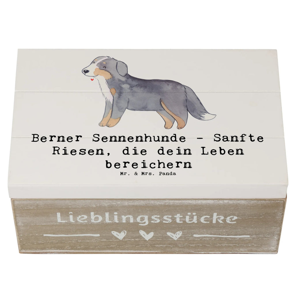 Wooden chest Berner Sennenhunde - Sanfte Riesen, die dein Leben bereichern Truhe, Geschenkdose, Schatulle, Schatzkiste, Erinnerungsbox, XXL, Holzkiste, Kiste, Dekokiste, Aufbewahrungsbox, Erinnerungskiste, Geschenkbox, Hund, Hunderasse, Rassehund, Hundebesitzer, Geschenk, Tierfreund, Schenken, Welpe
