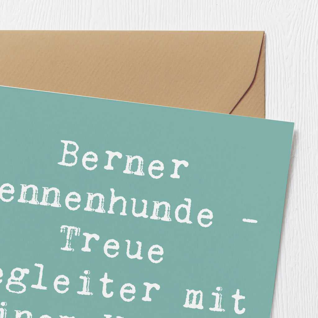 Deluxe Karte Spruch Berner Sennenhund Herz Hochzeitskarte, Klappkarte, Geburtstagskarte, Karte, Glückwunschkarte, Grußkarte, Einladungskarte, Hochwertige Grußkarte, Hochwertige Klappkarte, Hund, Hunderasse, Rassehund, Hundebesitzer, Geschenk, Tierfreund, Schenken, Welpe