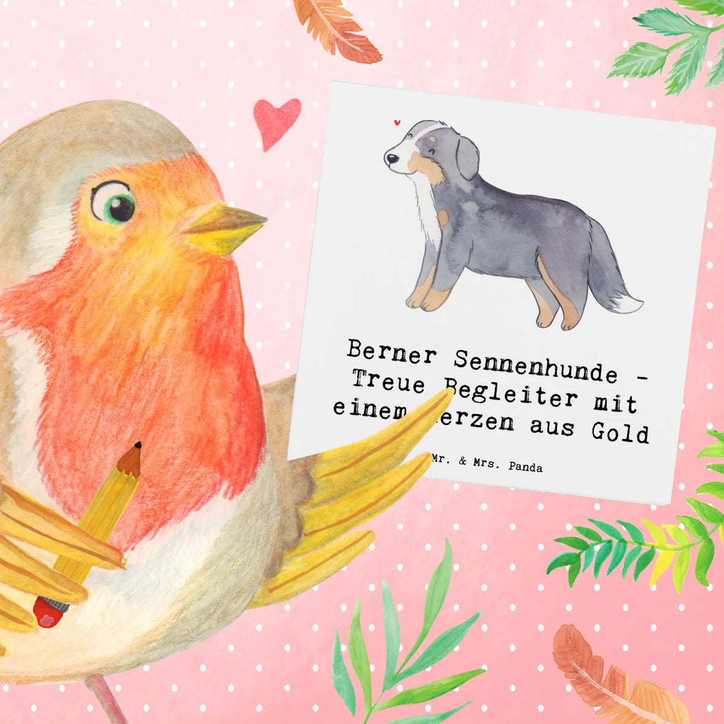 Deluxe Karte Berner Sennenhund Herz Klappkarte, Karte, Hochzeitskarte, Hochwertige Grußkarte, Hochwertige Klappkarte, Grußkarte, Einladungskarte, Glückwunschkarte, Geburtstagskarte, Hund, Hunderasse, Rassehund, Hundebesitzer, Geschenk, Tierfreund, Schenken, Welpe