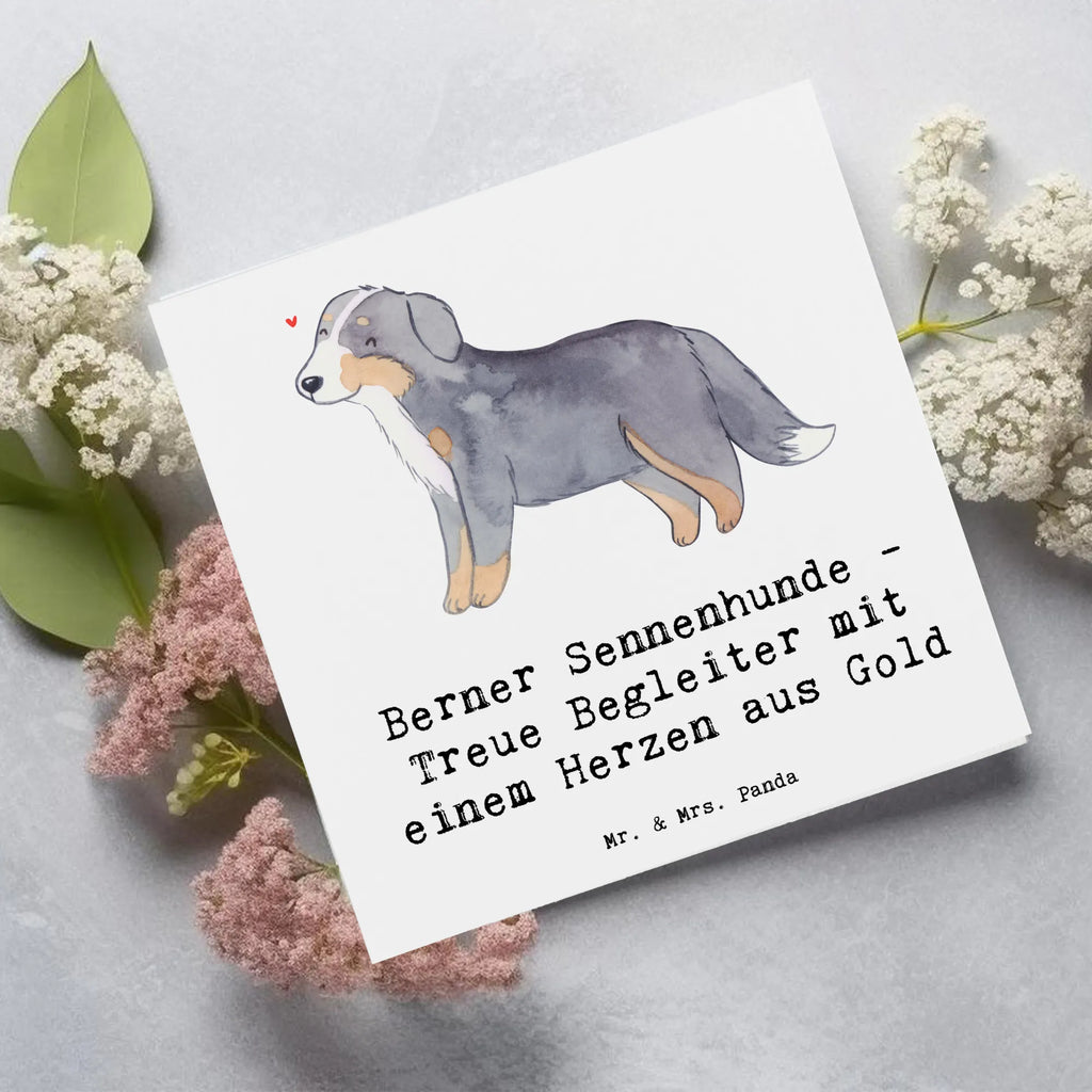 Deluxe Karte Berner Sennenhund Herz Klappkarte, Karte, Hochzeitskarte, Hochwertige Grußkarte, Hochwertige Klappkarte, Grußkarte, Einladungskarte, Glückwunschkarte, Geburtstagskarte, Hund, Hunderasse, Rassehund, Hundebesitzer, Geschenk, Tierfreund, Schenken, Welpe
