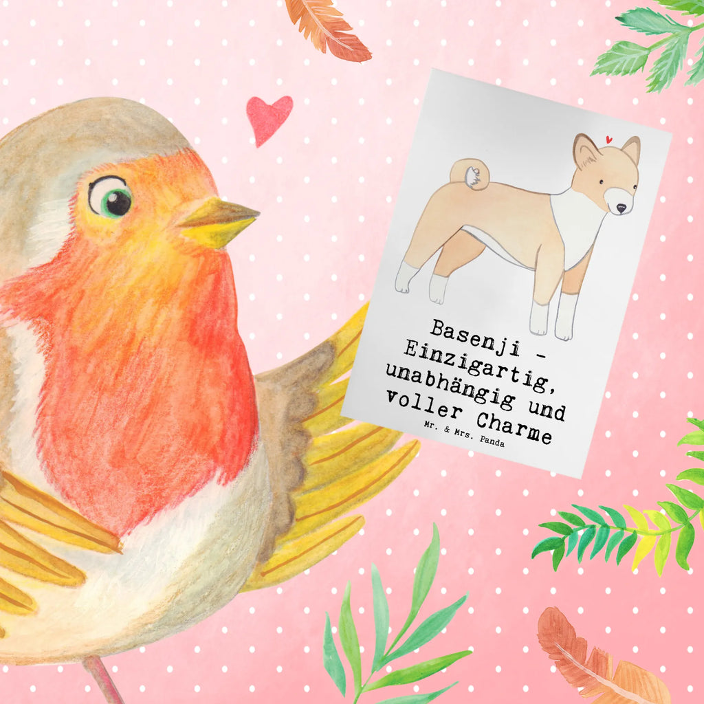 Grußkarte Basenji Charme Glückwunschkarte, Klappkarte, Karte, Geburtstagskarte, Grußkarte, Ansichtskarten, Hochzeitskarte, Einladungskarte, Hund, Hunderasse, Rassehund, Hundebesitzer, Geschenk, Tierfreund, Schenken, Welpe