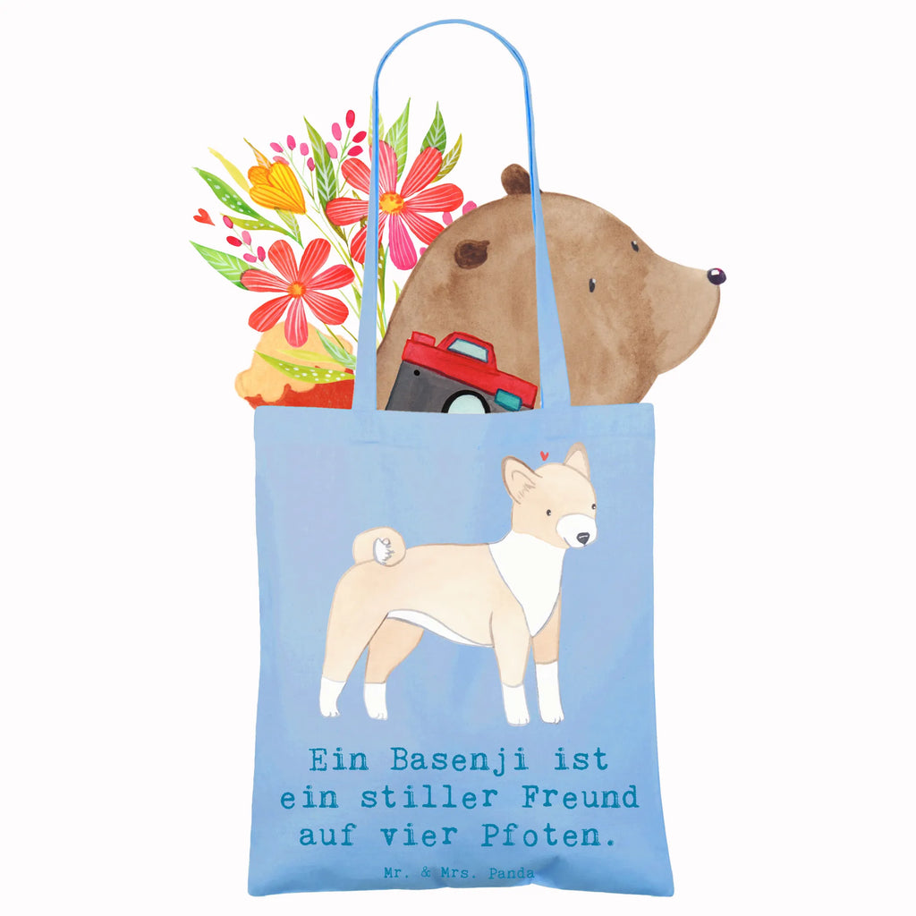 Tote bag Ein Basenji ist ein stiller Freund auf vier Pfoten. Stofftasche, Beutel, Laptoptasche, Tragetasche, Einkaufstasche, Shopper, Schultertasche, Stoffbeutel, Umhängetasche, Tasche, Strandtasche, Jutebeutel, Beuteltasche, Jutetasche, Badetasche, Einkaufstüte, Hund, Hunderasse, Rassehund, Hundebesitzer, Geschenk, Tierfreund, Schenken, Welpe