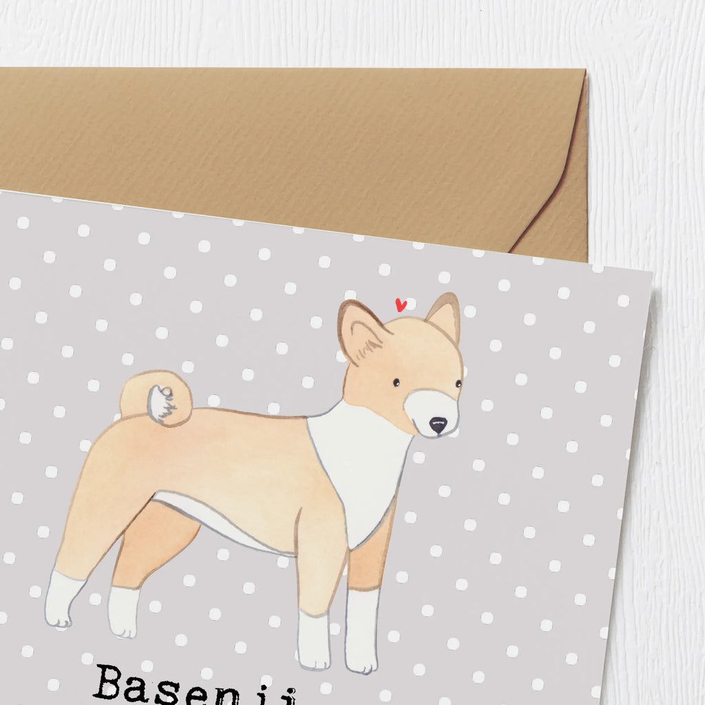Deluxe Karte Basenji Charme Grußkarte, Karte, Geburtstagskarte, Hochwertige Klappkarte, Einladungskarte, Glückwunschkarte, Klappkarte, Hochwertige Grußkarte, Hochzeitskarte, Hund, Hunderasse, Rassehund, Hundebesitzer, Geschenk, Tierfreund, Schenken, Welpe