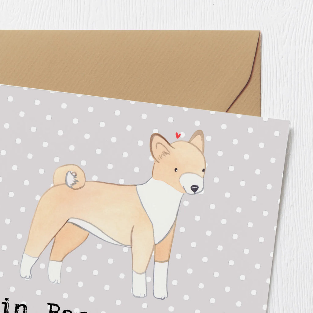 Deluxe Karte Basenji Freund Einladungskarte, Geburtstagskarte, Hochzeitskarte, Hochwertige Klappkarte, Hochwertige Grußkarte, Grußkarte, Glückwunschkarte, Karte, Klappkarte, Hund, Hunderasse, Rassehund, Hundebesitzer, Geschenk, Tierfreund, Schenken, Welpe