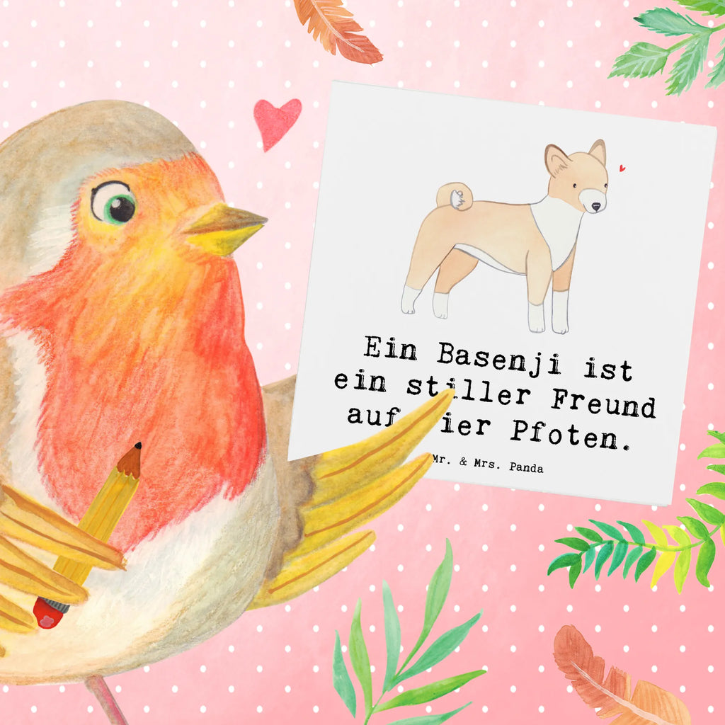 Deluxe Karte Basenji Freund Einladungskarte, Geburtstagskarte, Hochzeitskarte, Hochwertige Klappkarte, Hochwertige Grußkarte, Grußkarte, Glückwunschkarte, Karte, Klappkarte, Hund, Hunderasse, Rassehund, Hundebesitzer, Geschenk, Tierfreund, Schenken, Welpe