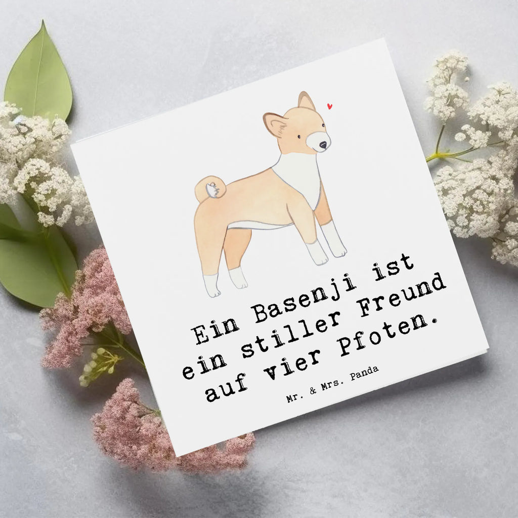 Deluxe Karte Basenji Freund Einladungskarte, Geburtstagskarte, Hochzeitskarte, Hochwertige Klappkarte, Hochwertige Grußkarte, Grußkarte, Glückwunschkarte, Karte, Klappkarte, Hund, Hunderasse, Rassehund, Hundebesitzer, Geschenk, Tierfreund, Schenken, Welpe