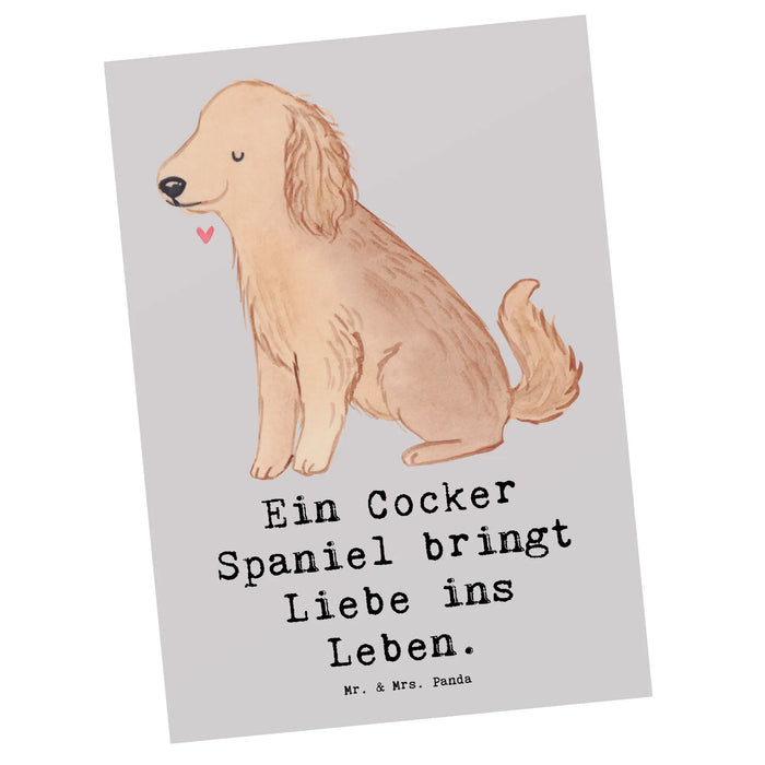 Postkarte Liebe Cocker Spaniel