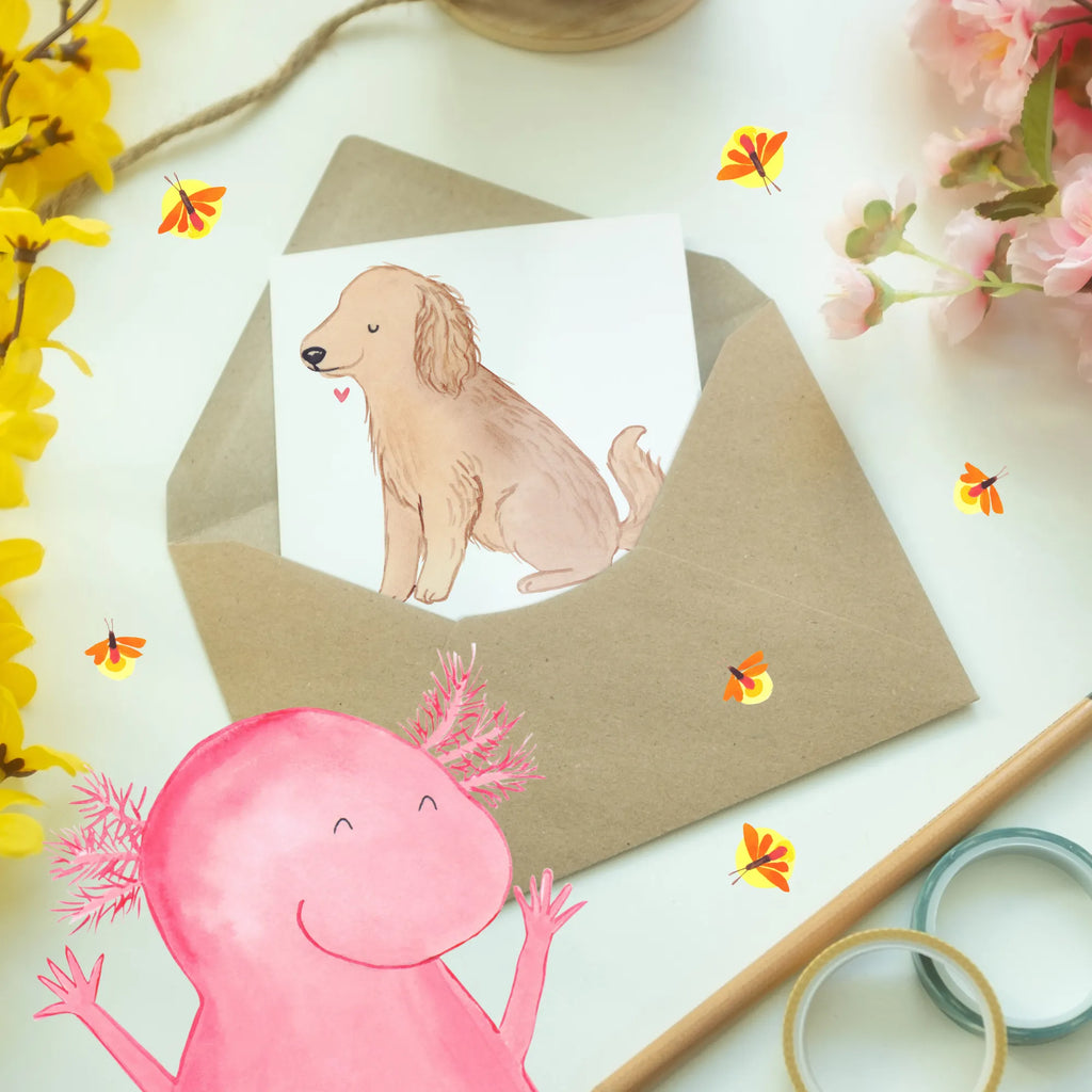 Grußkarte Liebe Cocker Spaniel Glückwunschkarte, Hochzeitskarte, Grußkarte, Klappkarte, Ansichtskarten, Karte, Geburtstagskarte, Einladungskarte, Hund, Hunderasse, Rassehund, Hundebesitzer, Geschenk, Tierfreund, Schenken, Welpe