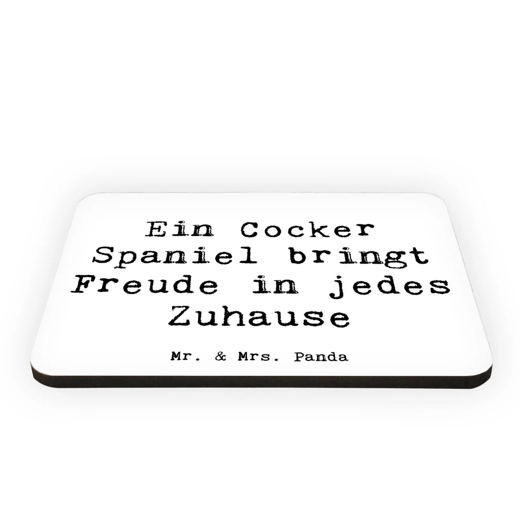 Magnet Saying Ein Cocker Spaniel bringt Freude in jedes Zuhause Souvenir Magnet, Notiz Magnet, Dekomagnet, Pinnwandmagnet, Whiteboard Magnet, Motivmagnete, Kühlschrank Dekoration, Kühlschrankmagnet, Hund, Hunderasse, Rassehund, Hundebesitzer, Geschenk, Tierfreund, Schenken, Welpe