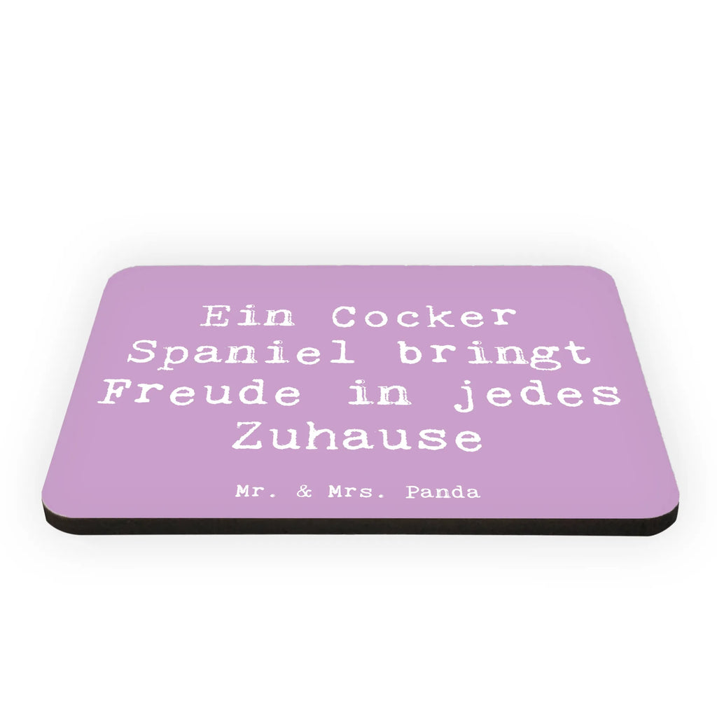 Magnet Saying Ein Cocker Spaniel bringt Freude in jedes Zuhause Souvenir Magnet, Notiz Magnet, Dekomagnet, Pinnwandmagnet, Whiteboard Magnet, Motivmagnete, Kühlschrank Dekoration, Kühlschrankmagnet, Hund, Hunderasse, Rassehund, Hundebesitzer, Geschenk, Tierfreund, Schenken, Welpe