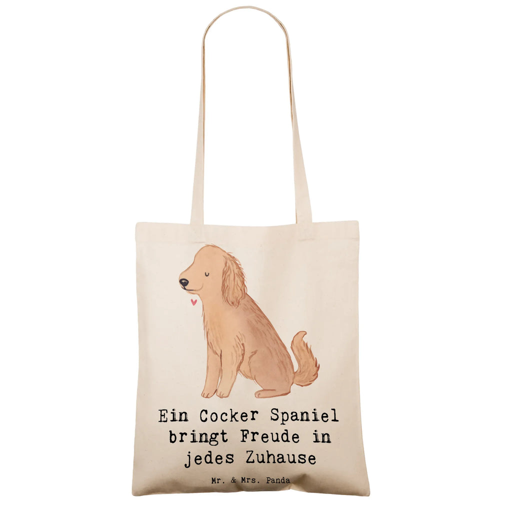 Tote bag Ein Cocker Spaniel bringt Freude in jedes Zuhause Tragetasche, Shopper, Beuteltasche, Laptoptasche, Einkaufstasche, Badetasche, Schultertasche, Umhängetasche, Tasche, Stoffbeutel, Stofftasche, Strandtasche, Jutetasche, Einkaufstüte, Jutebeutel, Beutel, Hund, Hunderasse, Rassehund, Hundebesitzer, Geschenk, Tierfreund, Schenken, Welpe