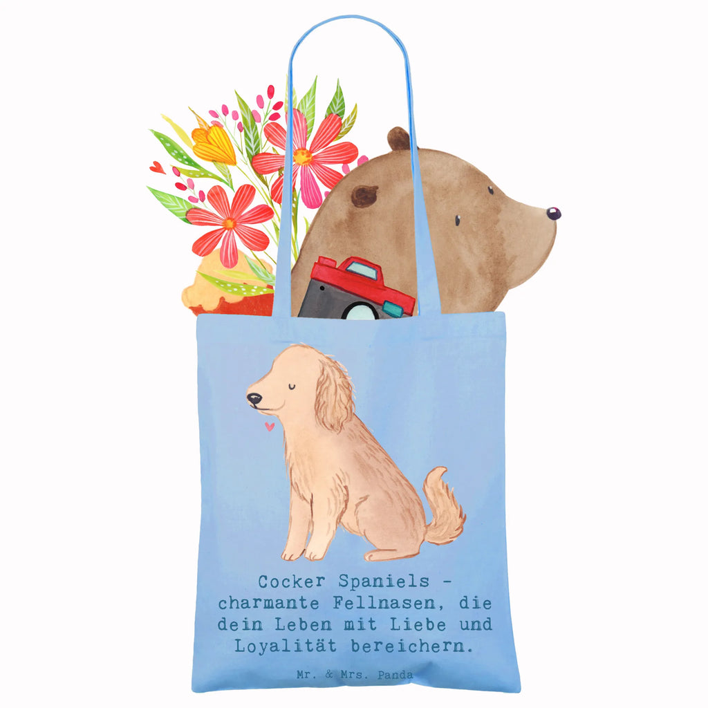 Tragetasche Cocker Spaniel Liebe Tasche, Einkaufstüte, Stofftasche, Umhängetasche, Tragetasche, Stoffbeutel, Einkaufstasche, Shopper, Laptoptasche, Badetasche, Beutel, Jutebeutel, Beuteltasche, Strandtasche, Jutetasche, Schultertasche, Hund, Hunderasse, Rassehund, Hundebesitzer, Geschenk, Tierfreund, Schenken, Welpe