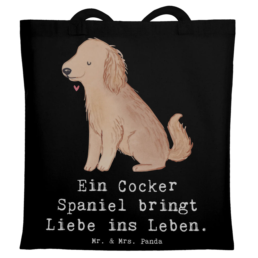 Tragetasche Liebe Cocker Spaniel Stoffbeutel, Tragetasche, Tasche, Jutebeutel, Badetasche, Beutel, Einkaufstüte, Strandtasche, Beuteltasche, Stofftasche, Laptoptasche, Einkaufstasche, Shopper, Jutetasche, Umhängetasche, Schultertasche, Hund, Hunderasse, Rassehund, Hundebesitzer, Geschenk, Tierfreund, Schenken, Welpe