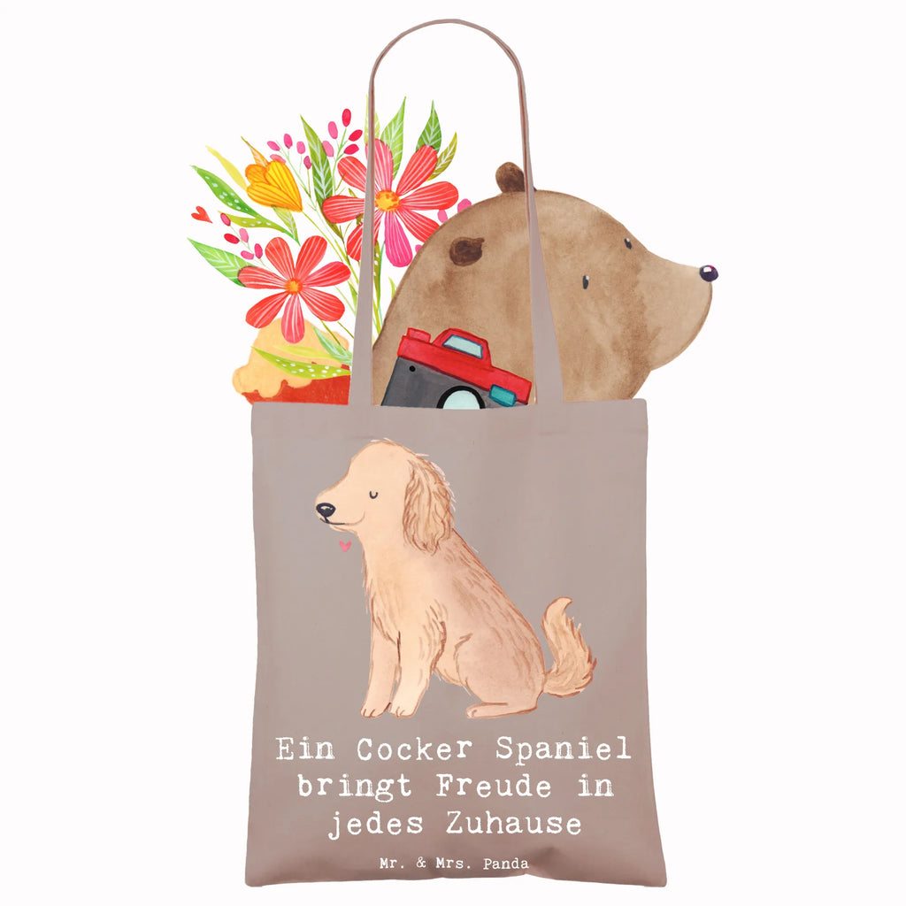 Tote bag Ein Cocker Spaniel bringt Freude in jedes Zuhause Tragetasche, Shopper, Beuteltasche, Laptoptasche, Einkaufstasche, Badetasche, Schultertasche, Umhängetasche, Tasche, Stoffbeutel, Stofftasche, Strandtasche, Jutetasche, Einkaufstüte, Jutebeutel, Beutel, Hund, Hunderasse, Rassehund, Hundebesitzer, Geschenk, Tierfreund, Schenken, Welpe