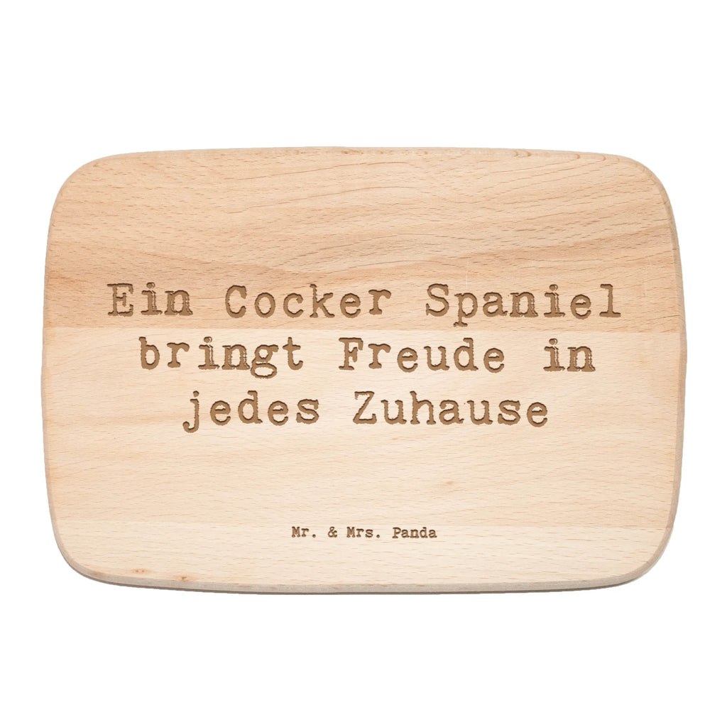 Serving board Saying Ein Cocker Spaniel bringt Freude in jedes Zuhause Board, breakfast board, cutting board, Dog, dog breed, purebred dog, dog owner, gift, animal lover, giving, puppy