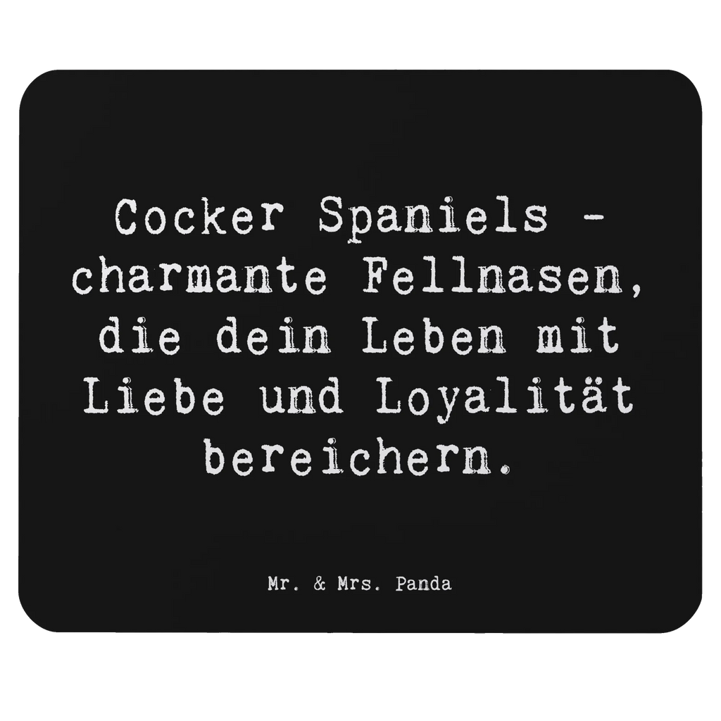 Mouse mat Saying Cocker Spaniels - charmante Fellnasen, die dein Leben mit Liebe und Loyalität bereichern. Einzigartiges Mauspad, Büroausstattung, Designer Mauspad, PC Zubehör, Arbeitszimmer, Computer zubehör, Mousepad, Mauspad Büro, Mauspad, Mausunterlage, Hund, Hunderasse, Rassehund, Hundebesitzer, Geschenk, Tierfreund, Schenken, Welpe