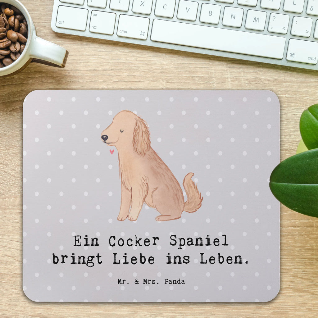 Mouse mat Ein Cocker Spaniel bringt Liebe ins Leben. Mousepad, Büroausstattung, PC Zubehör, Designer Mauspad, Einzigartiges Mauspad, Arbeitszimmer, Mauspad, Computer zubehör, Mausunterlage, Mauspad Büro, Hund, Hunderasse, Rassehund, Hundebesitzer, Geschenk, Tierfreund, Schenken, Welpe